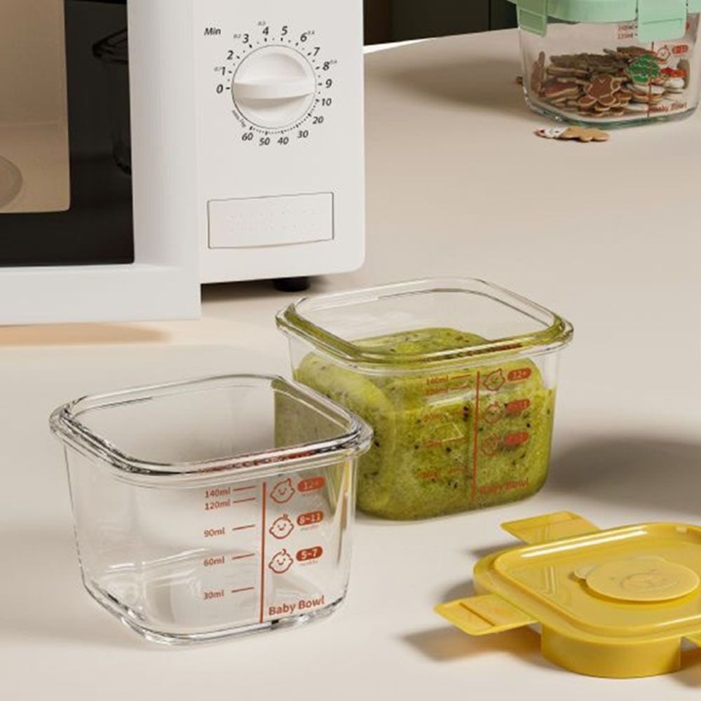 Meal Prep Glass Containers Oven Safe - กล่องเก็บอาหารขนาด 170 มล. ใหม่ ใช้กับไมโครเวฟได้ ปลอดภัยสำหรับอาหารเด็ก