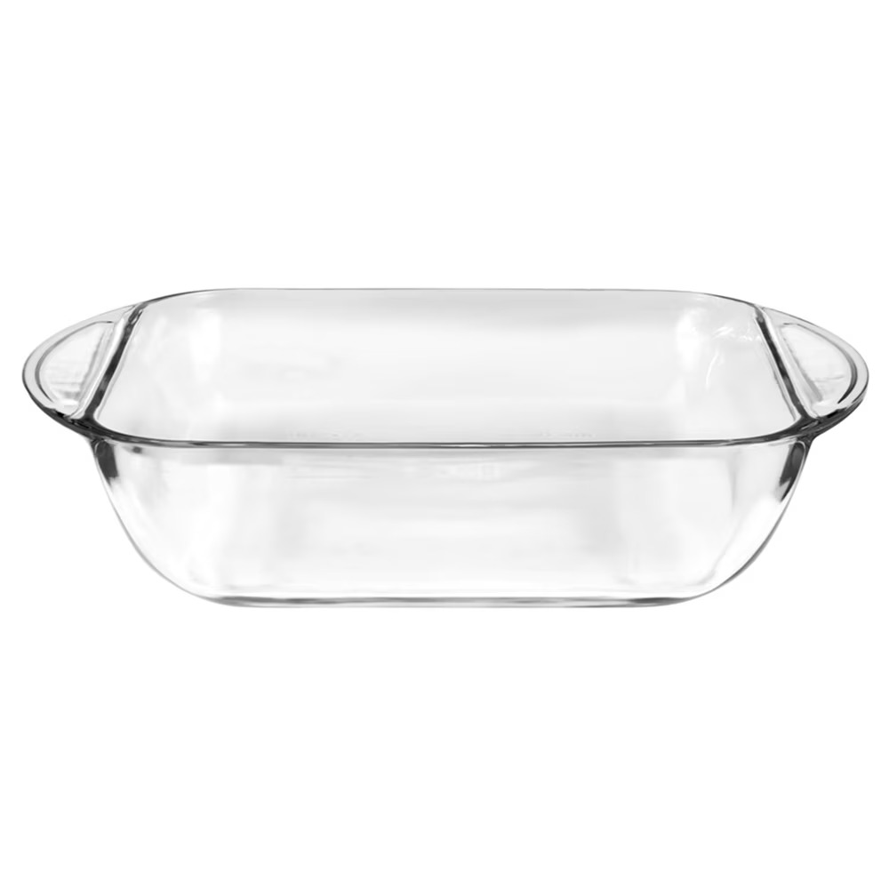 Meal Prep Glass Containers Oven Safe - ถาดอบแก้วทรงสี่เหลี่ยม 8x8 นิ้ว สำหรับอบขนมบราวนี่ เค้ก ลาซานญ่า