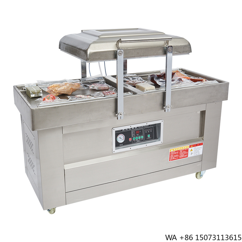 Meal Prep Vacuum Sealer - เครื่องซีลสูญญากาศแบบกึ่งอัตโนมัติสองห้อง รุ่น DZ400/2SB สำหรับบรรจุภัณฑ์ฟิล์ม ถุงฟอยล์