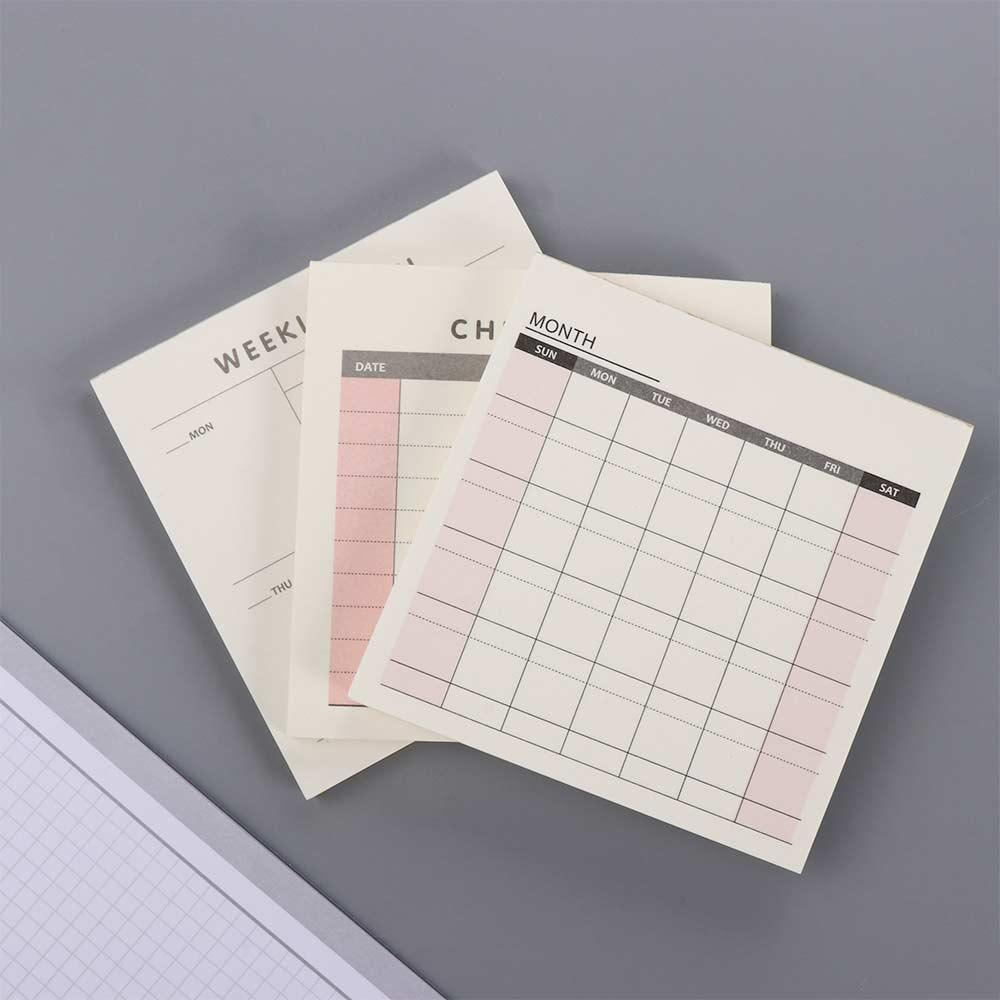 Meal Plan Notepad - 60 แผ่นอุปกรณ์การเรียนแบบพกพาเครื่องเขียน To Do List Plan
