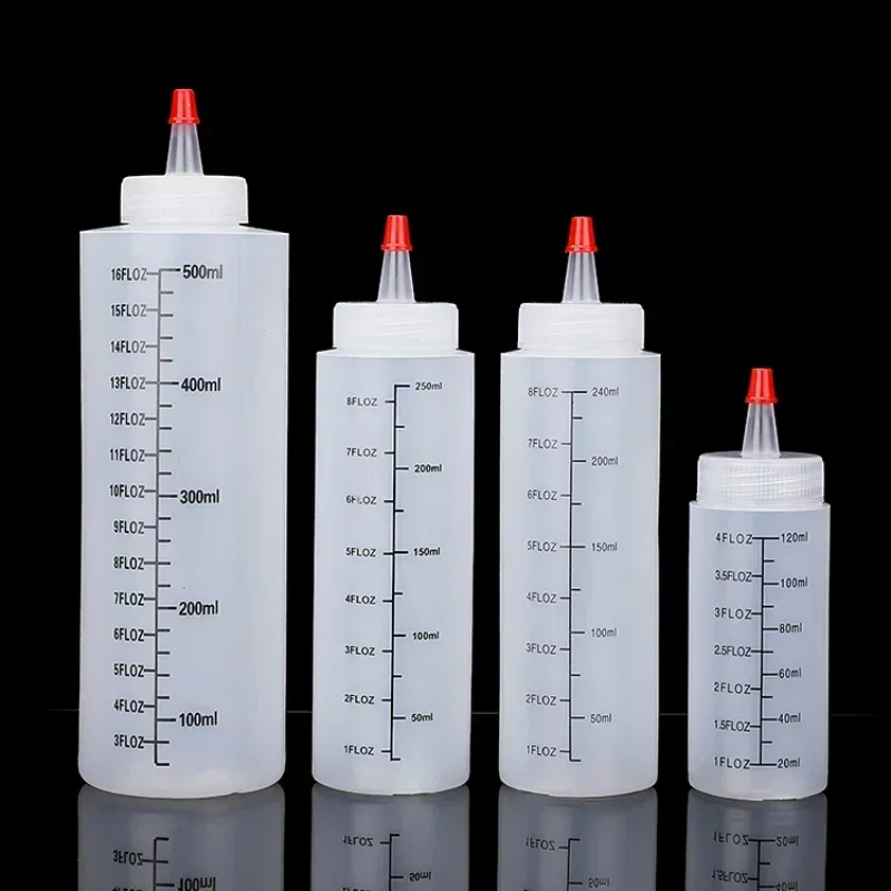 Sauce Squeeze Bottle - ร้อนพลาสติกเข็มจมูกขนาดบีบขวด Squeezable ขวด Leak-proof สําหรับห้องครัวสลัดซอสบีบขวด