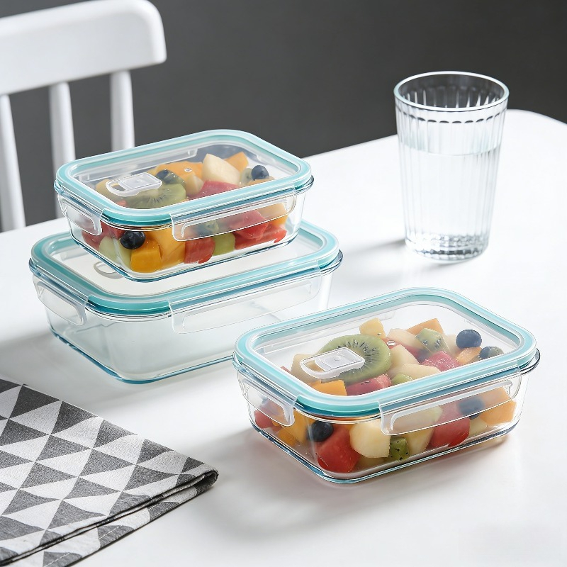 Meal Prep Glass Containers Oven Safe - กล่องอาหารกลางวันแก้วโบโรซิลิเกตทนความร้อนสูง ใช้กับไมโครเวฟได้ ปิดผนึกอย่างดี ใช้กับตู้เย็นและช่องแช่แข็งได้ เก็บอาหารสดใหม่ ชามใส่ซุป