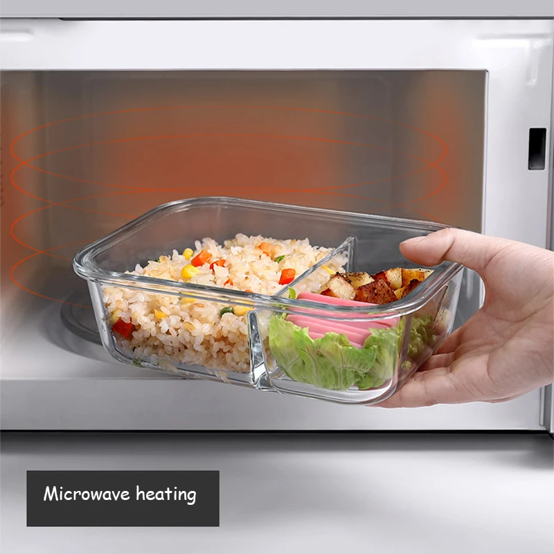 กล่องอาหารกลางวันแก้วปิดผนึกกล - Meal Prep Glass Containers Oven Safe บทวิจารณ์และราคา