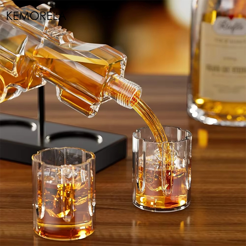KEMORELA Revolver ขวดเหล้าแก้ว - Glass Container Set บทวิจารณ์และราคา