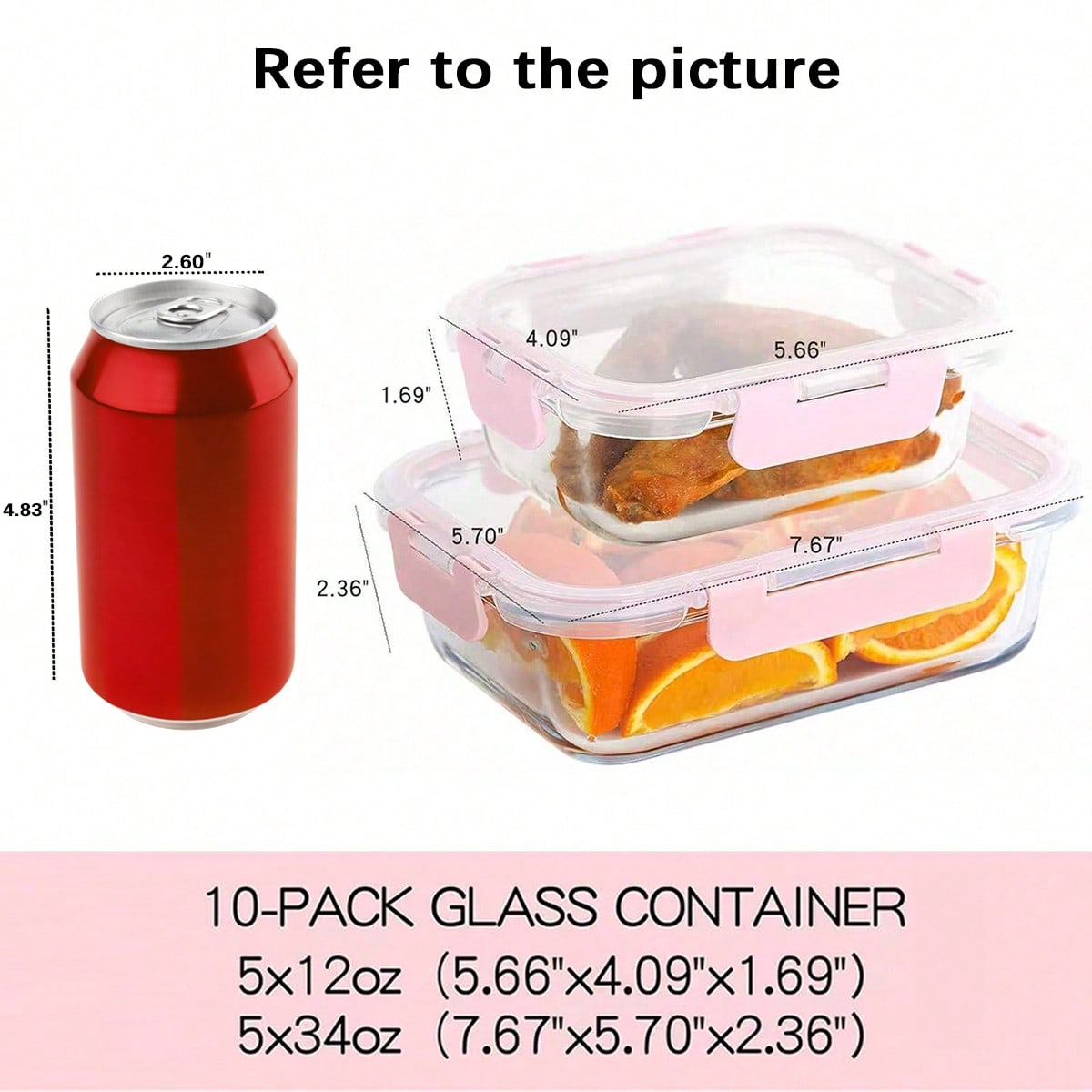 ชุดกล่องแก้วสำหรับเตรียมอาหาร  - Meal Prep Glass Containers Oven Safe บทวิจารณ์และราคา