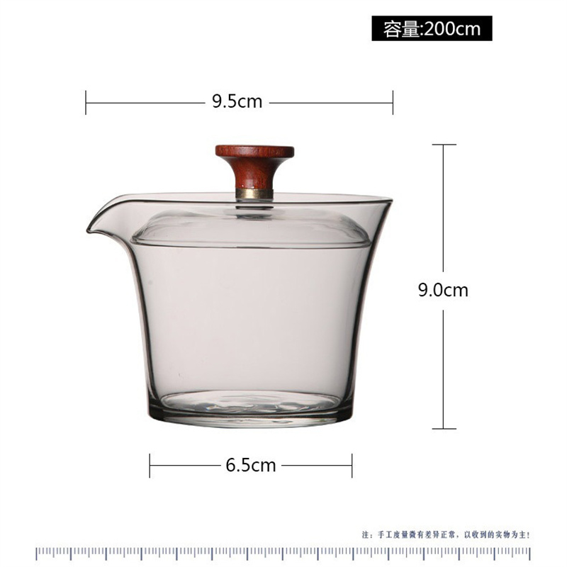 ถ้วยชา Gaiwan Puer แก้วทนความร - Glass Container Set บทวิจารณ์และราคา
