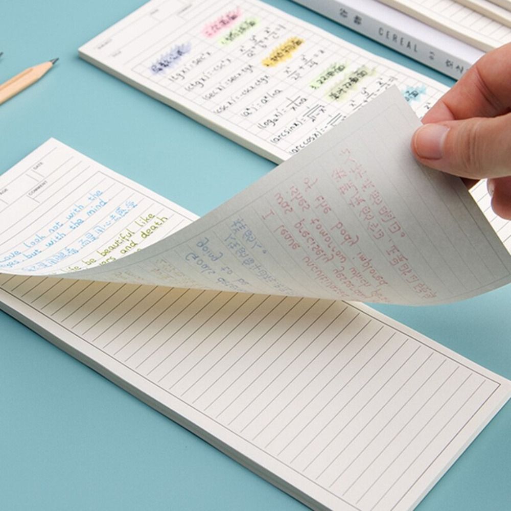 แผ่นจดบันทึกแบบยาวไม่เหนียวเหน - Meal Plan Notepad บทวิจารณ์และราคา