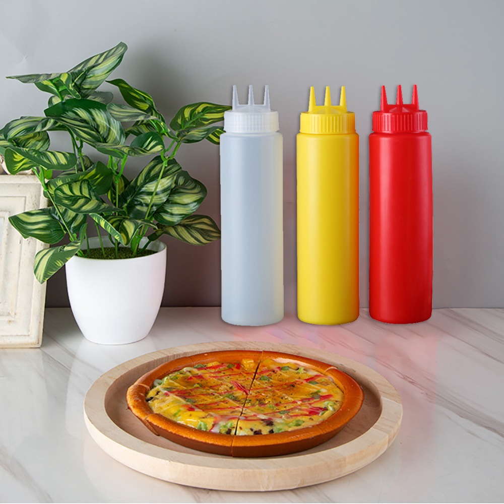 ขวดซอสแบบบีบได้สำหรับใช้ในครัว - Sauce Squeeze Bottle บทวิจารณ์และราคา
