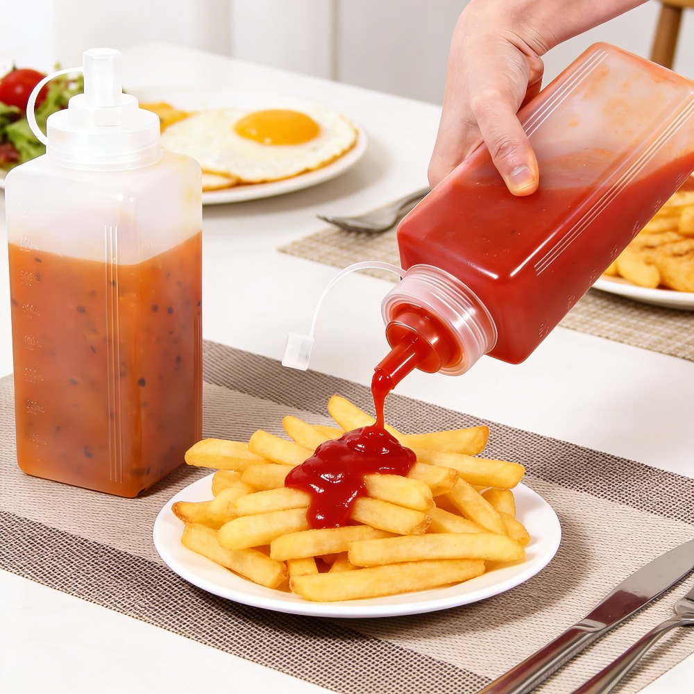 ขวดบีบซอสขนาด 1000 มล. พร้อมฝา - Sauce Squeeze Bottle บทวิจารณ์และราคา