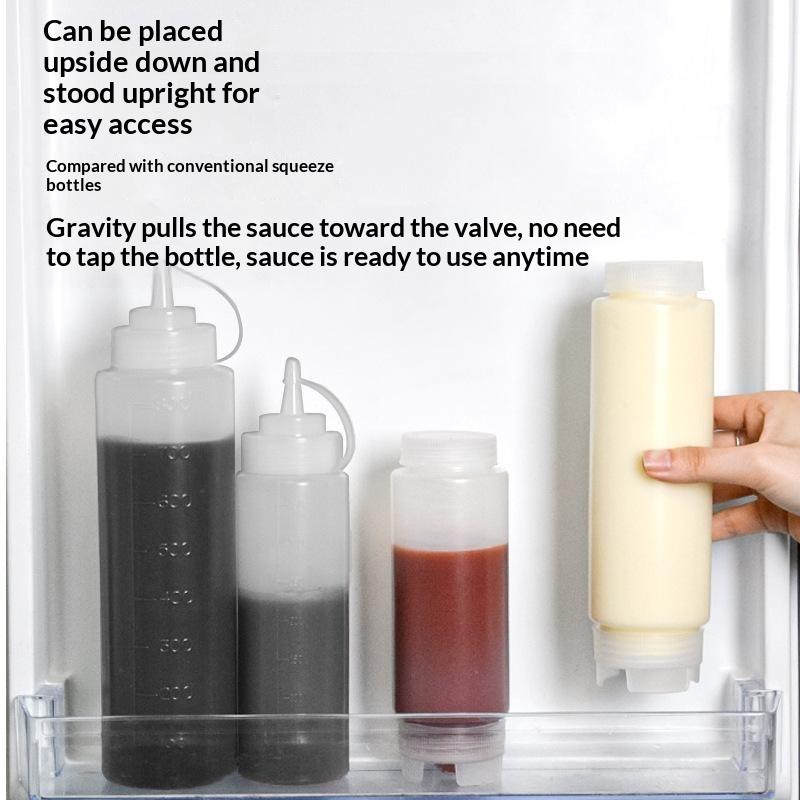 ขวดบีบซอสพลาสติกแบบใหม่ ปากคู่ - Sauce Squeeze Bottle บทวิจารณ์และราคา