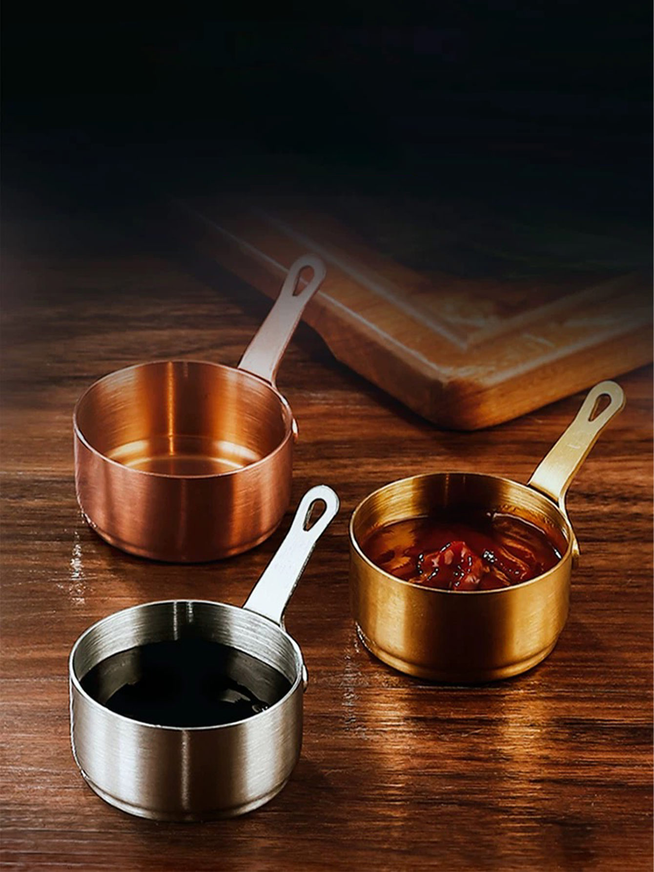 ถ้วยซอสสแตนเลสขนาดเล็กพร้อมที่ - Sauce Dipping Cup บทวิจารณ์และราคา
