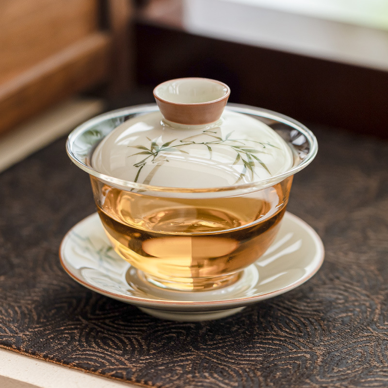 แก้วไกวานไม้ไผ่เพ้นท์ลายด้วยมื - Glass Container Set บทวิจารณ์และราคา