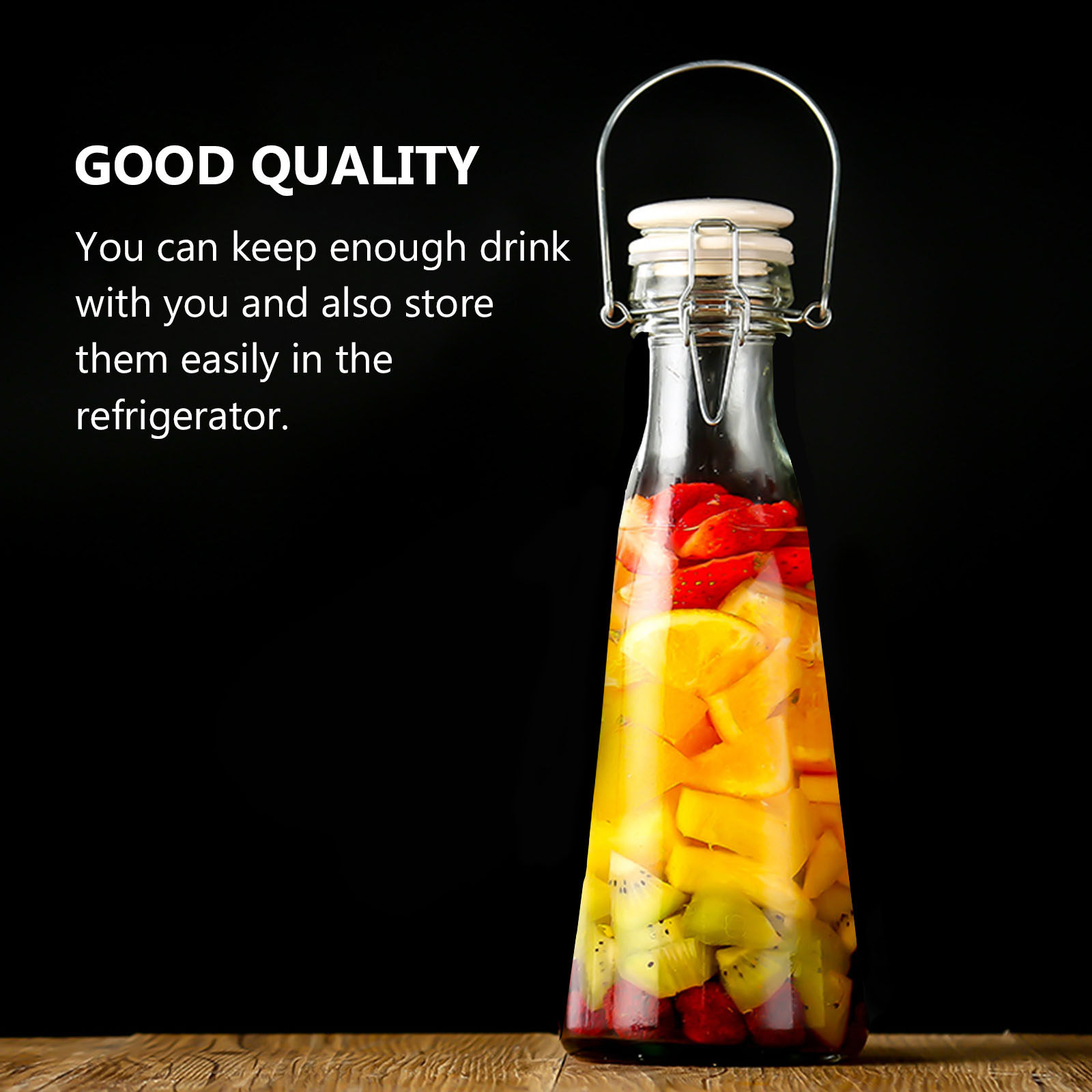 ชุดขวดแก้วใสความแข็งแรงสูง 2 ช - Glass Container Set บทวิจารณ์และราคา