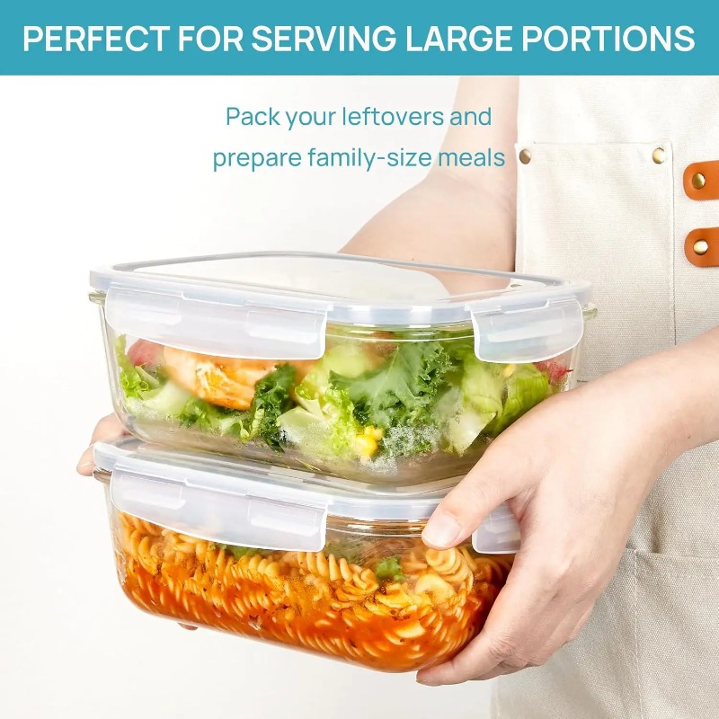 ชุดภาชนะเก็บอาหารแก้ว 18 ชิ้น, - Meal Prep Glass Containers Oven Safe บทวิจารณ์และราคา
