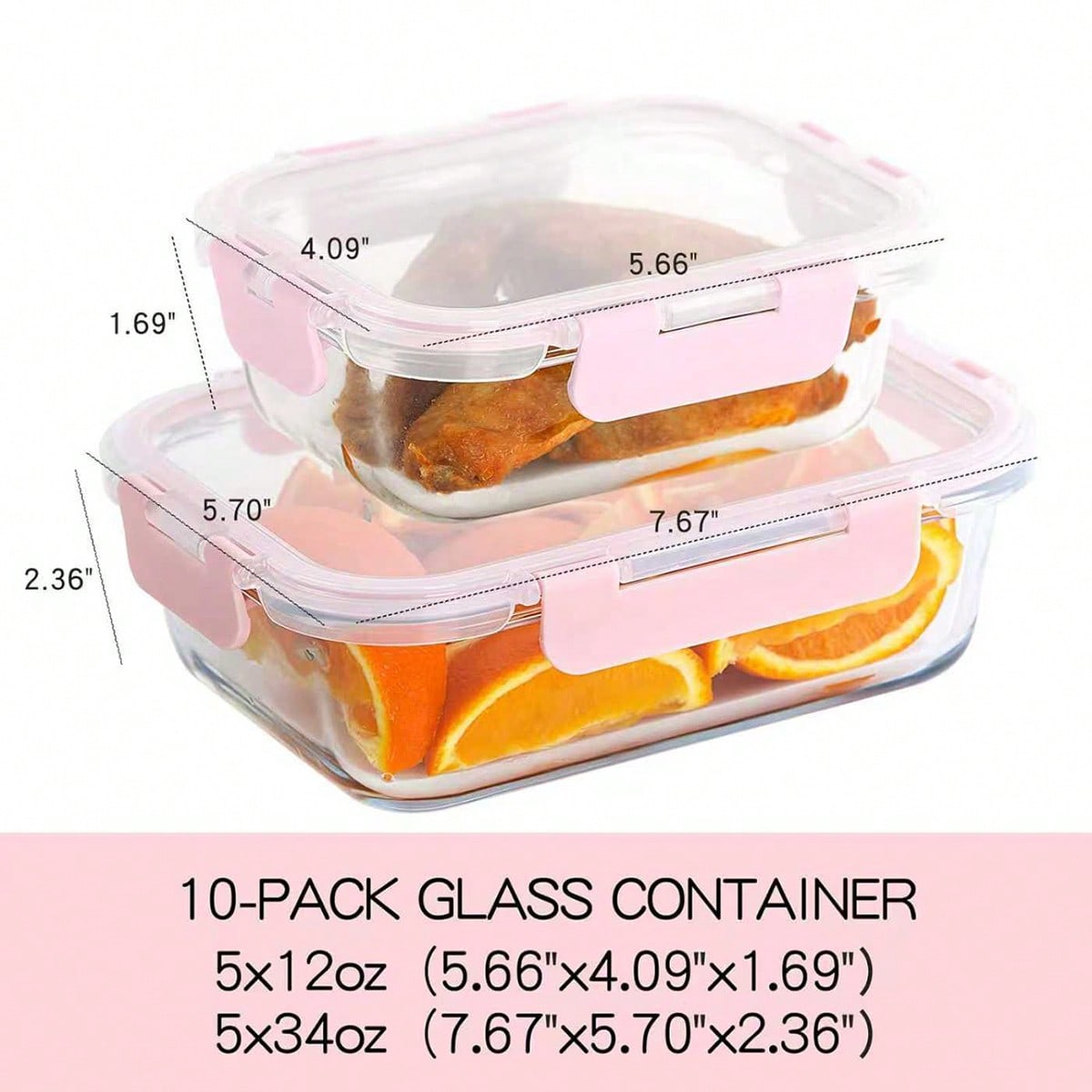 ชุดกล่องแก้วสำหรับเตรียมอาหาร  - Meal Prep Glass Containers Oven Safe บทวิจารณ์และราคา