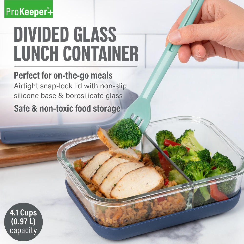 ชุดกล่องใส่อาหารแก้วโบโรซิลิเก - Meal Prep Glass Containers Oven Safe บทวิจารณ์และราคา
