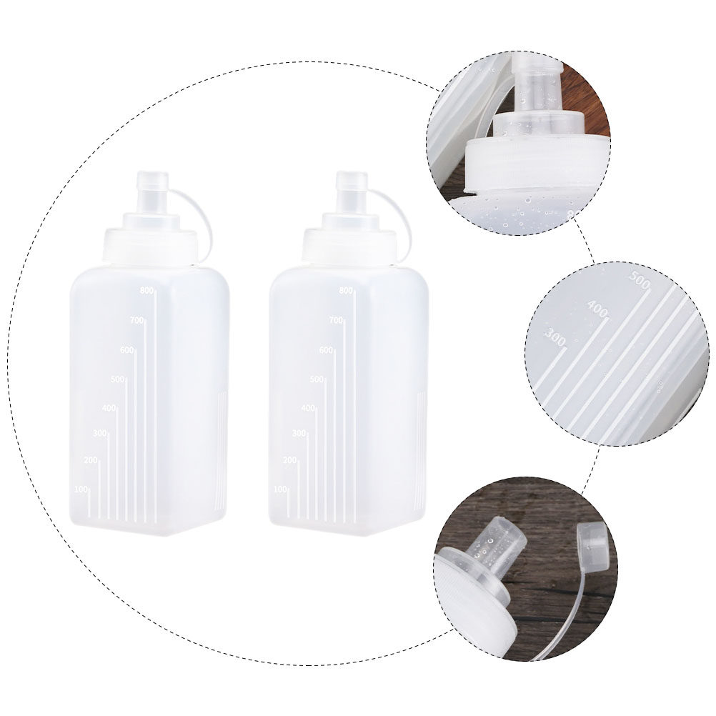 ขวดบีบพลาสติก 2 ชิ้น ปากกว้าง  - Sauce Squeeze Bottle บทวิจารณ์และราคา
