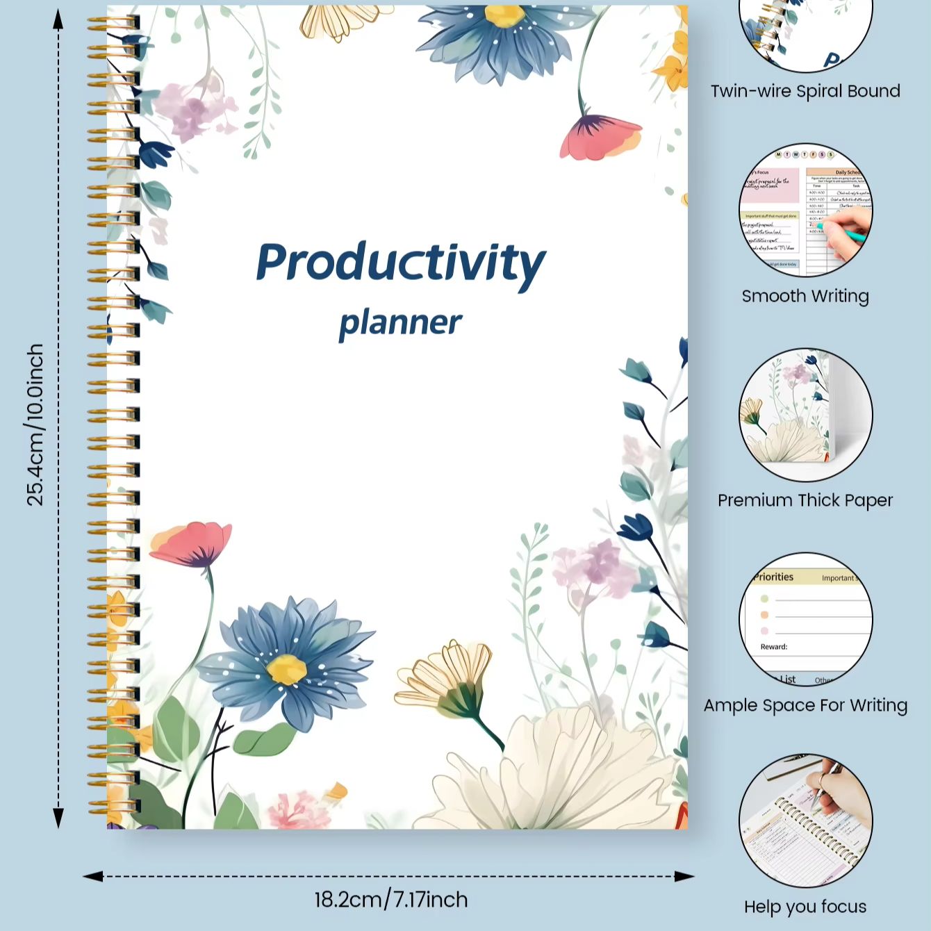 สมุดวางแผนการทำงานแบบสันห่วงลา - Meal Plan Notepad บทวิจารณ์และราคา