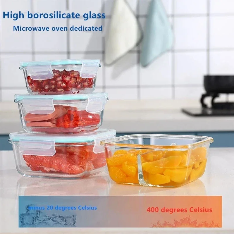 กล่องแก้วเก็บอาหารสด ทนความร้อ - Meal Prep Glass Containers Oven Safe บทวิจารณ์และราคา