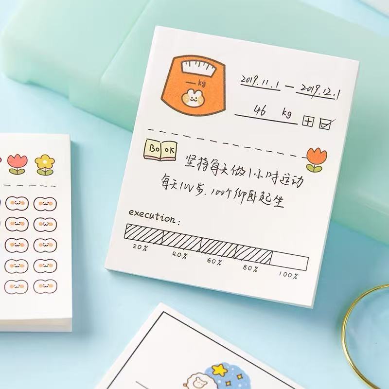 อุปกรณ์สำนักงานน่ารัก นาฬิกากา - Meal Plan Notepad บทวิจารณ์และราคา