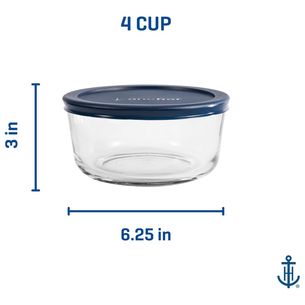 ชุดกล่องเก็บอาหารแก้วทรงกลม 2  - Meal Prep Glass Containers Oven Safe บทวิจารณ์และราคา