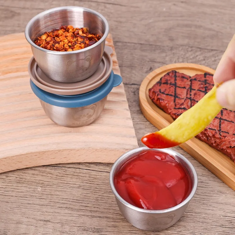 ถ้วยซอสสแตนเลสกันรั่ว 50 มล. 1 - Sauce Dipping Cup บทวิจารณ์และราคา