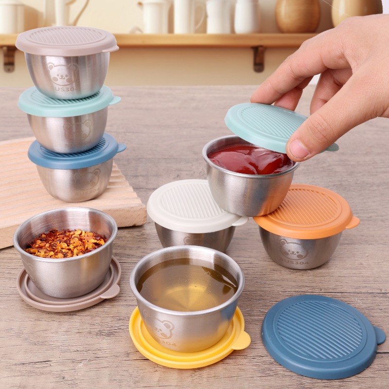 ถ้วยซอสสแตนเลสกันรั่ว 50 มล. 1 - Sauce Dipping Cup บทวิจารณ์และราคา