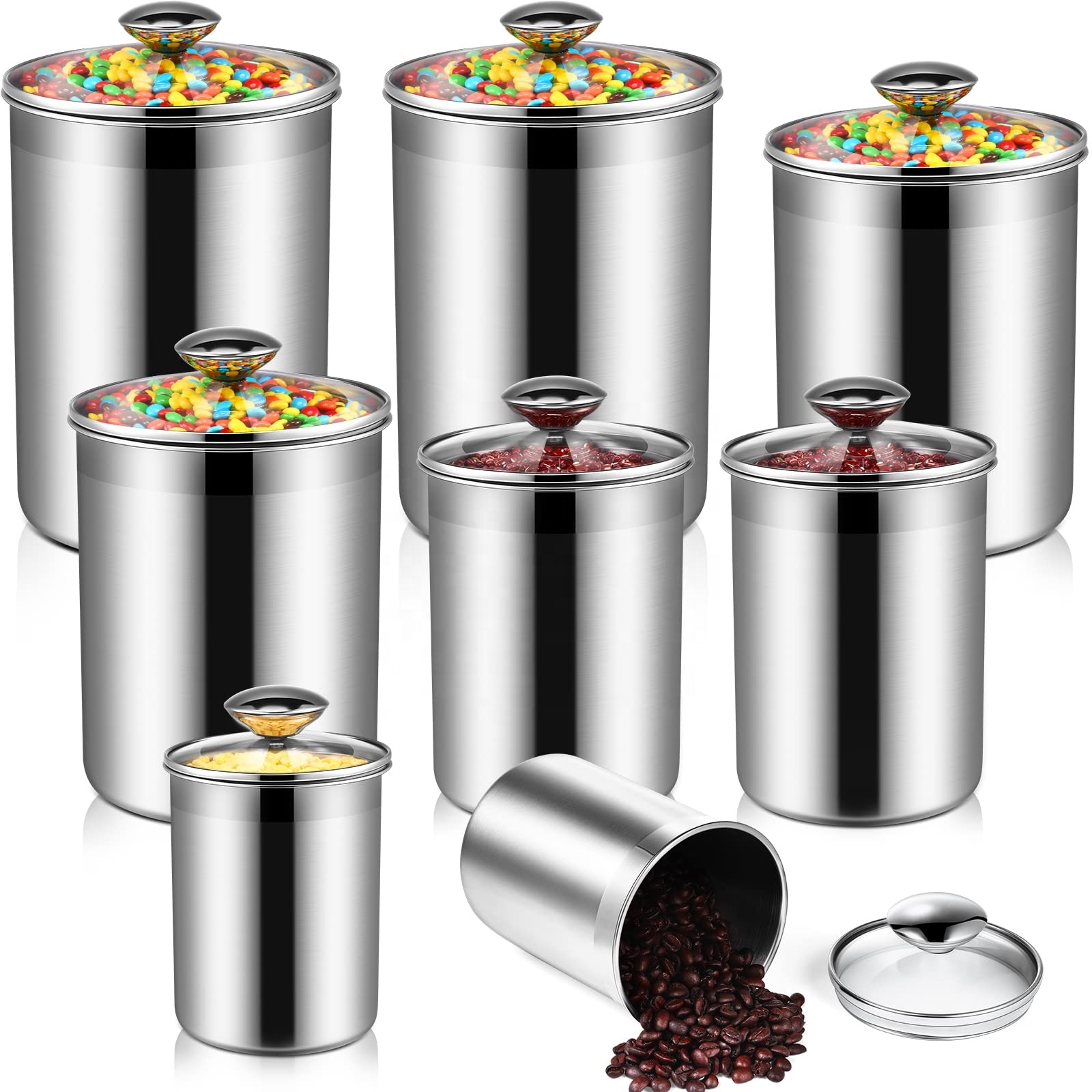 ชุดกระป๋องเก็บอาหารสแตนเลสสำหร - Glass Container Set บทวิจารณ์และราคา