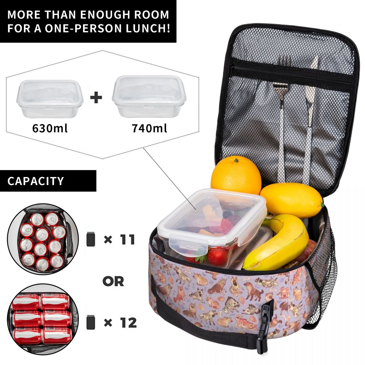 กระเป๋าเตรียมอาหารลายดอกลาเวนเ - Meal Prep Day บทวิจารณ์และราคา