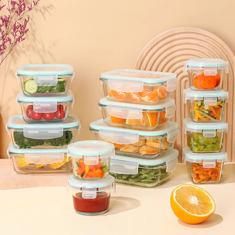 กล่องอาหารกลางวันแก้วโบโรซิลิเ - Meal Prep Glass Containers Oven Safe บทวิจารณ์และราคา