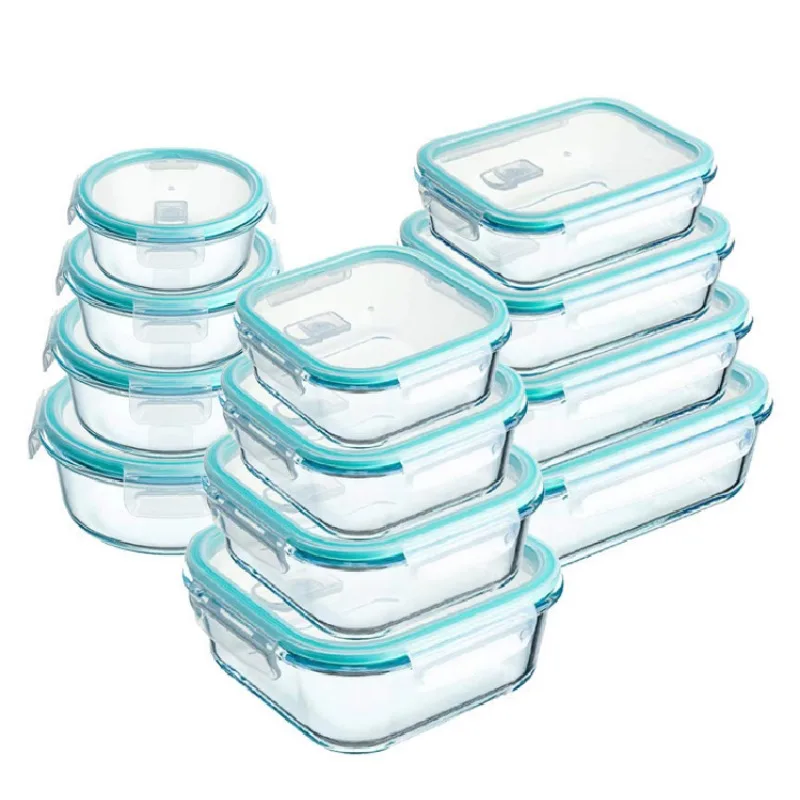 กล่องอาหารกลางวันแก้วโบโรซิลิเ - Meal Prep Glass Containers Oven Safe บทวิจารณ์และราคา