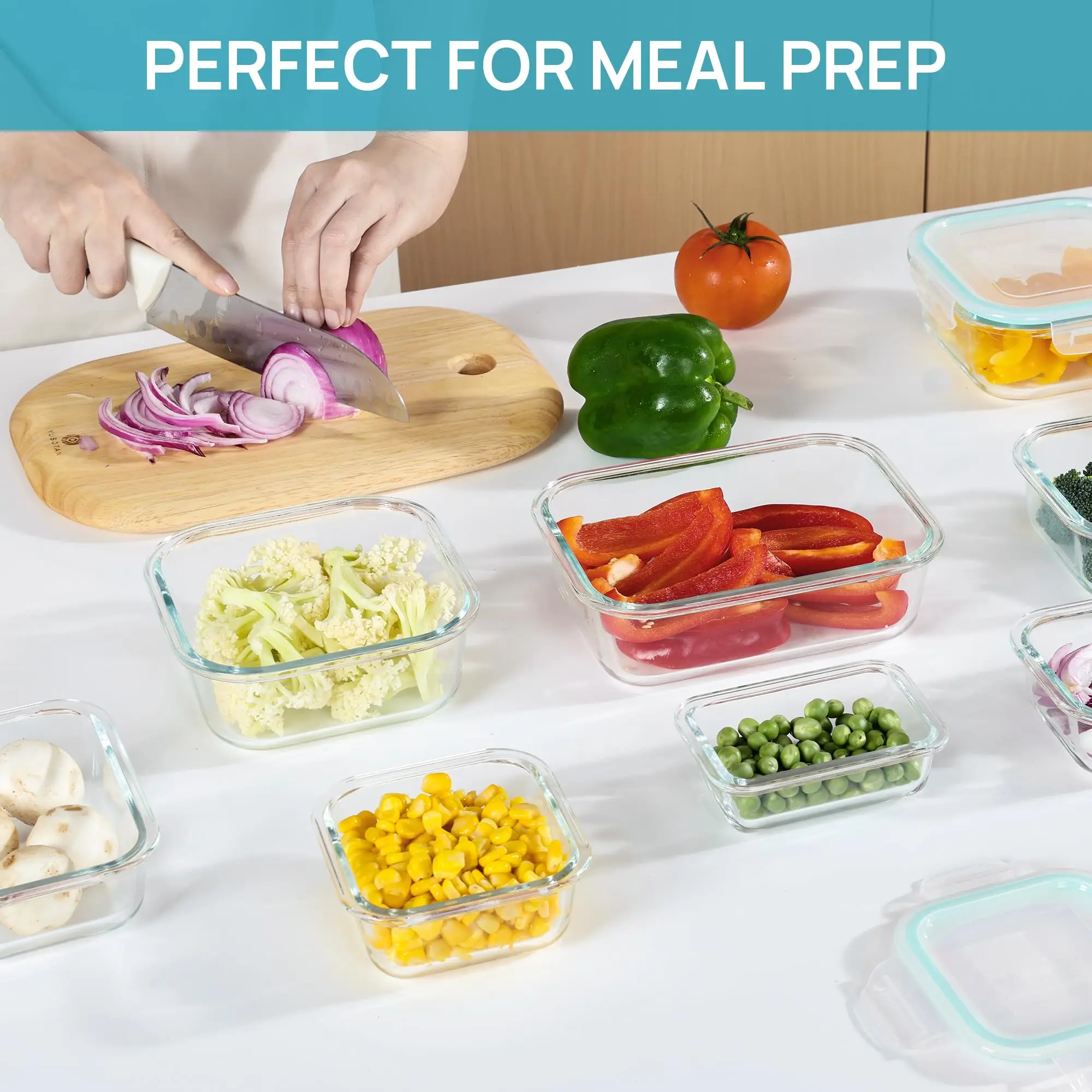 กล่องข้าวแก้วภาชนะเก็บอาหาร, อ - Meal Prep Glass Containers Oven Safe บทวิจารณ์และราคา