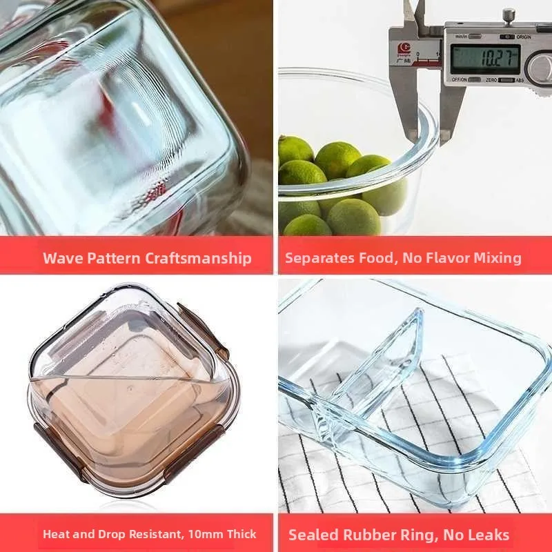 กล่องอาหารกลางวันไพเร็กซ์สำหรั - Glass Container Set บทวิจารณ์และราคา