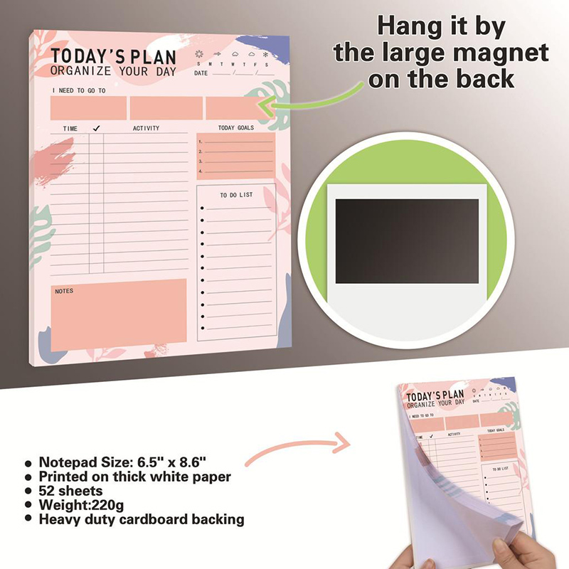 Magnetic Daily Planner Notepad - Meal Plan Notepad บทวิจารณ์และราคา