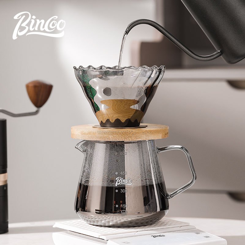 Bincoo Thea ชุดแก้วกาแฟพร้อมกร - Glass Container Set บทวิจารณ์และราคา