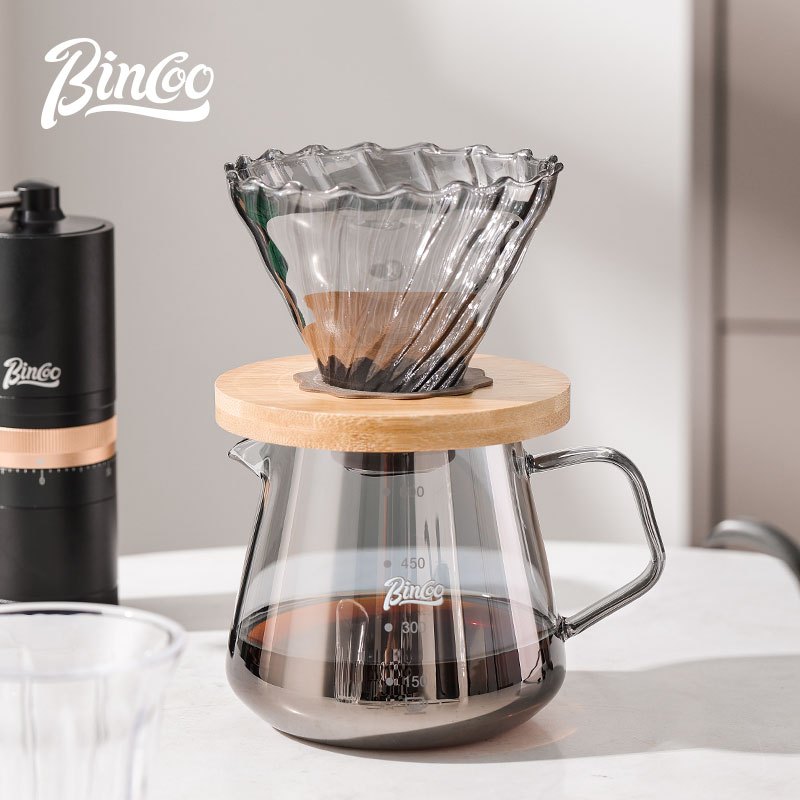 Bincoo Thea ชุดแก้วกาแฟพร้อมกร - Glass Container Set บทวิจารณ์และราคา